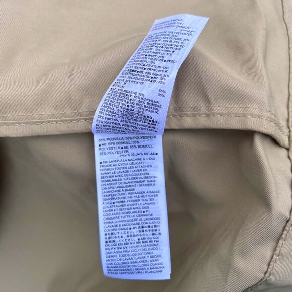 Gap Icon Trench Coat – Size Small Petite Khaki Tan Rain Jacket Classic Outerwear - Picture 10 of 11